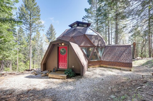 Off-Grid Geodesic Dome: Nevada City House w/ Views