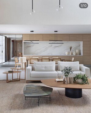 Living area - Stunning 2022 Contemporary House (Niterói)