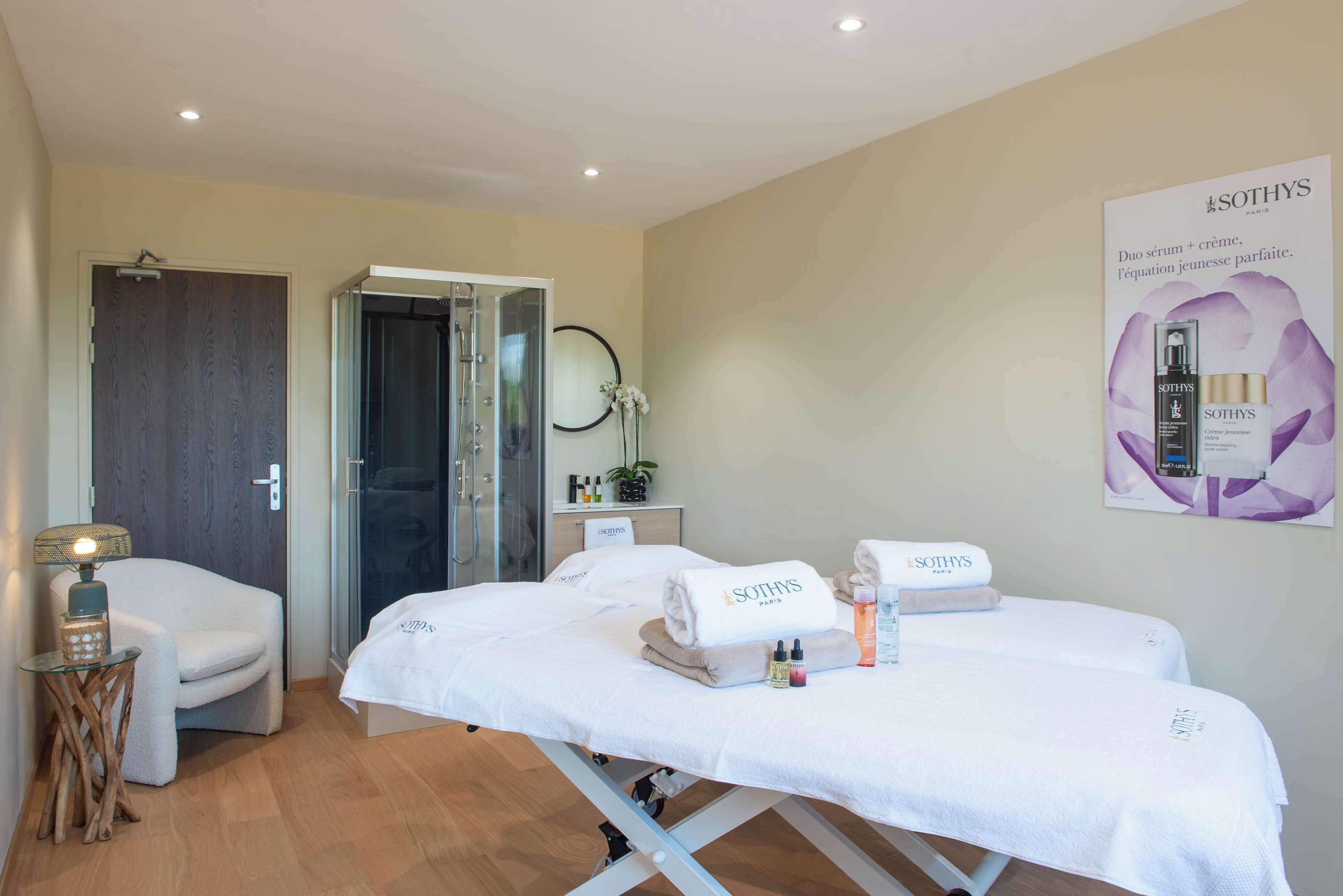 Salas de tratamientos para parejas, baño turco/hammam