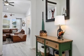 Smart TV, table football, ping pong