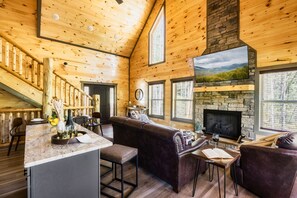 TV connectée, cheminée