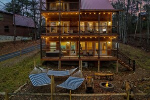 Exterior - Luxury Indoor Pool Cabin Near Gatlinburg - Hot Tub, Game Room & Fire Pit (Sevierville)