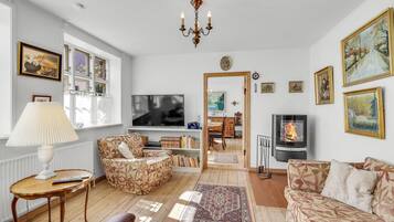 TV connectée, cheminée