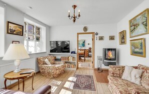 TV connectée, cheminée