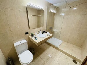 Hårtørrer, bidet, håndklæder, Sæbe