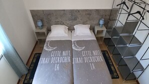 6 chambres, accès au Wi-Fi (inclus), literie fournie