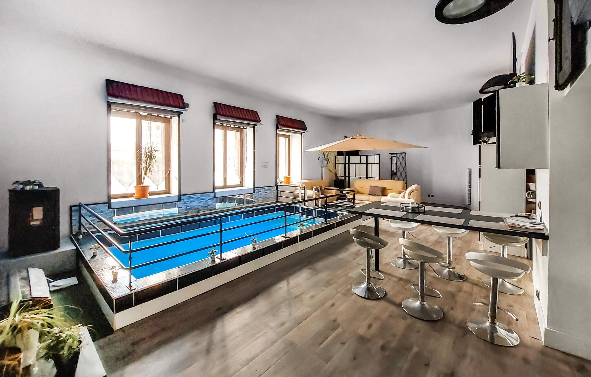 Piscine couverte, piscine chauffée