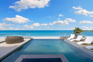 Una piscina riscaldata