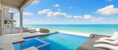 A heated pool