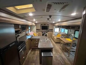 Interior - Cozy Camper with Outdoor Hangout space (Mesa)