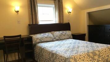 1 bedroom, desk, WiFi, bed sheets