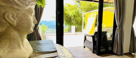 Superior Villa, 1 Bedroom, Hot Tub, Mountain View | Terrace/patio