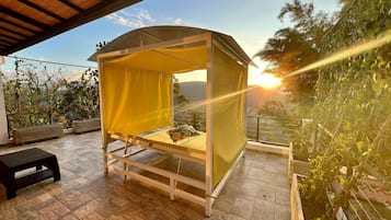 Superior Villa, 1 Bedroom, Hot Tub, Mountain View | Terrace/patio