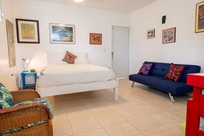 1 bedroom, individually decorated, individually furnished, desk