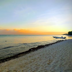 Private beach, white sand, sun-loungers, beach umbrellas