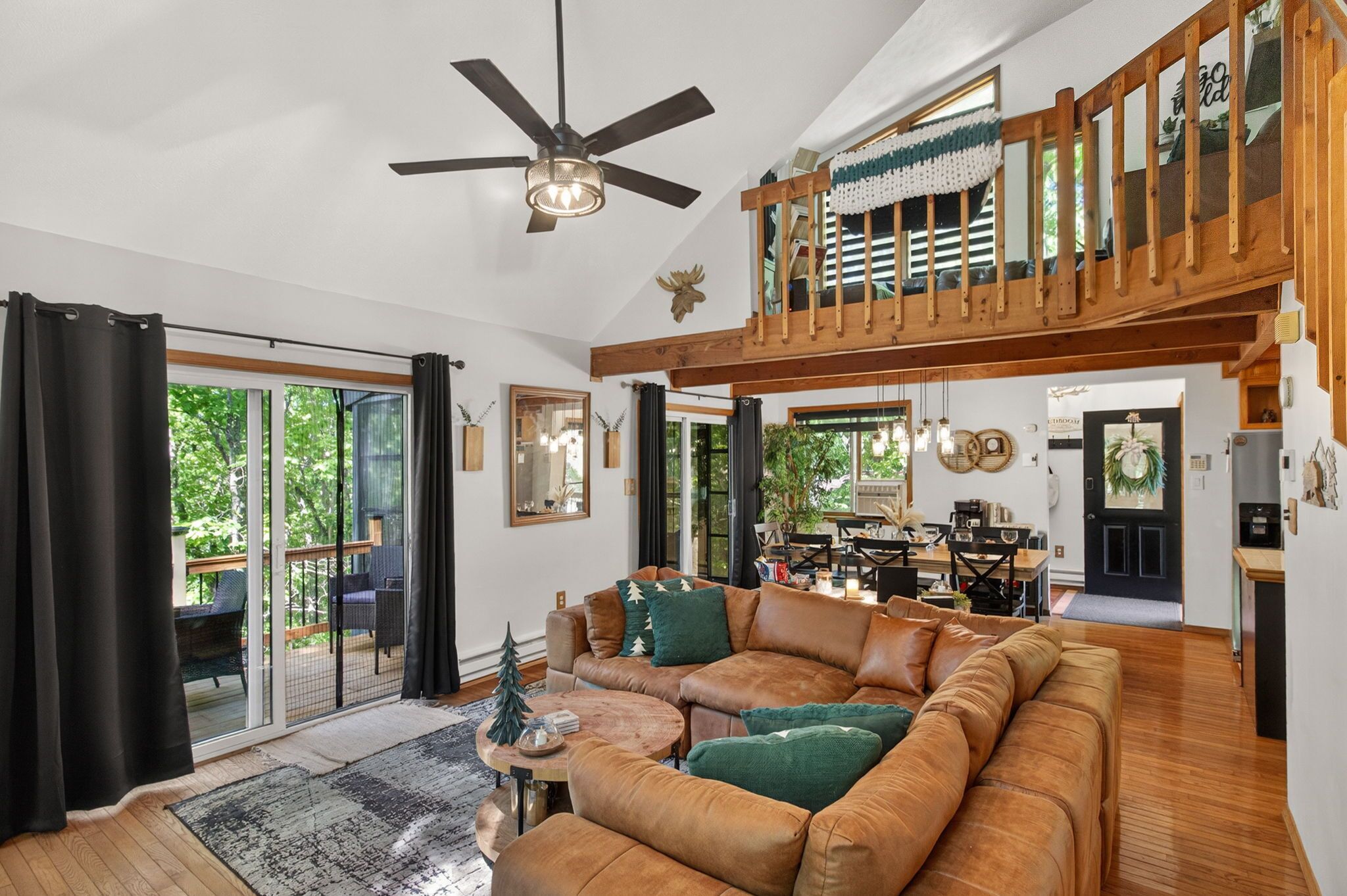 Smart TV, fireplace, video games, foosball