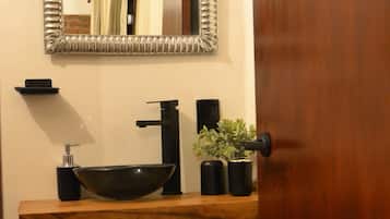 Towels, soap, shampoo