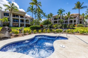 Piscine extérieure, piscine chauffée