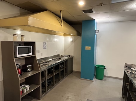 Shared fridge, microwave