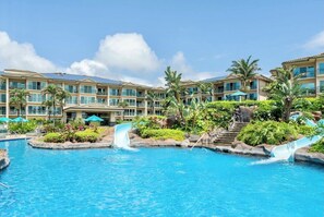 Piscine extérieure, piscine chauffée