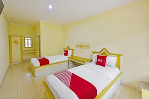 华丽双床房 | 免费 WiFi、床单