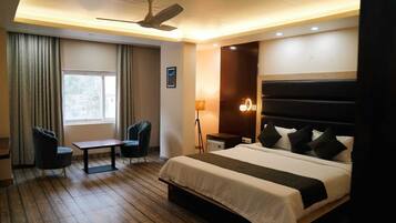 Select Comfort beds, individually furnished, blackout curtains