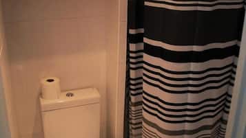 Shower, towels, soap