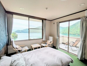 1 bedroom, desk, free WiFi, bed sheets - Lake view Japanese and Western room stay without meals no smoke / Unzen Nagasaki (Unzen)