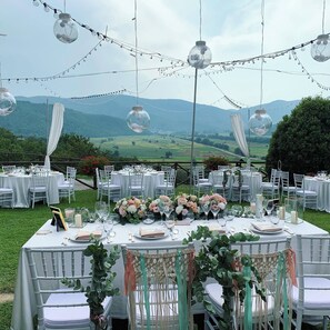 Espace banquet en plein air