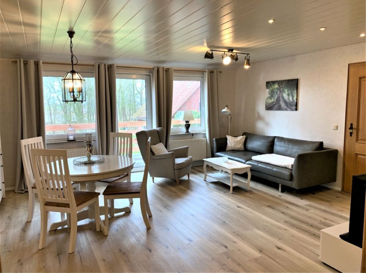 Smart-TV, DVD-Player, Bücher, Stereoanlage