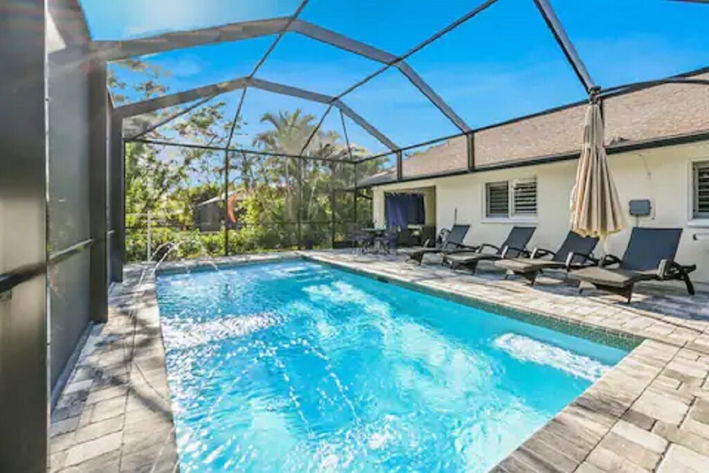 A heated pool