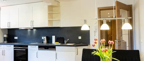 Frigorífico, horno, placa de cocina y lavavajillas