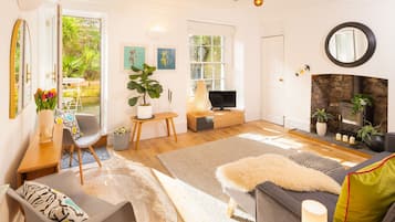 30-inch TV with cable channels