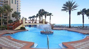 Indoor pool, a heated pool - Beachfront, 4th floor, Wrap Balcony, Great Views! (Panama City Beach)