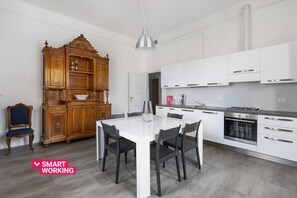 Fridge, oven, dishwasher, electric kettle