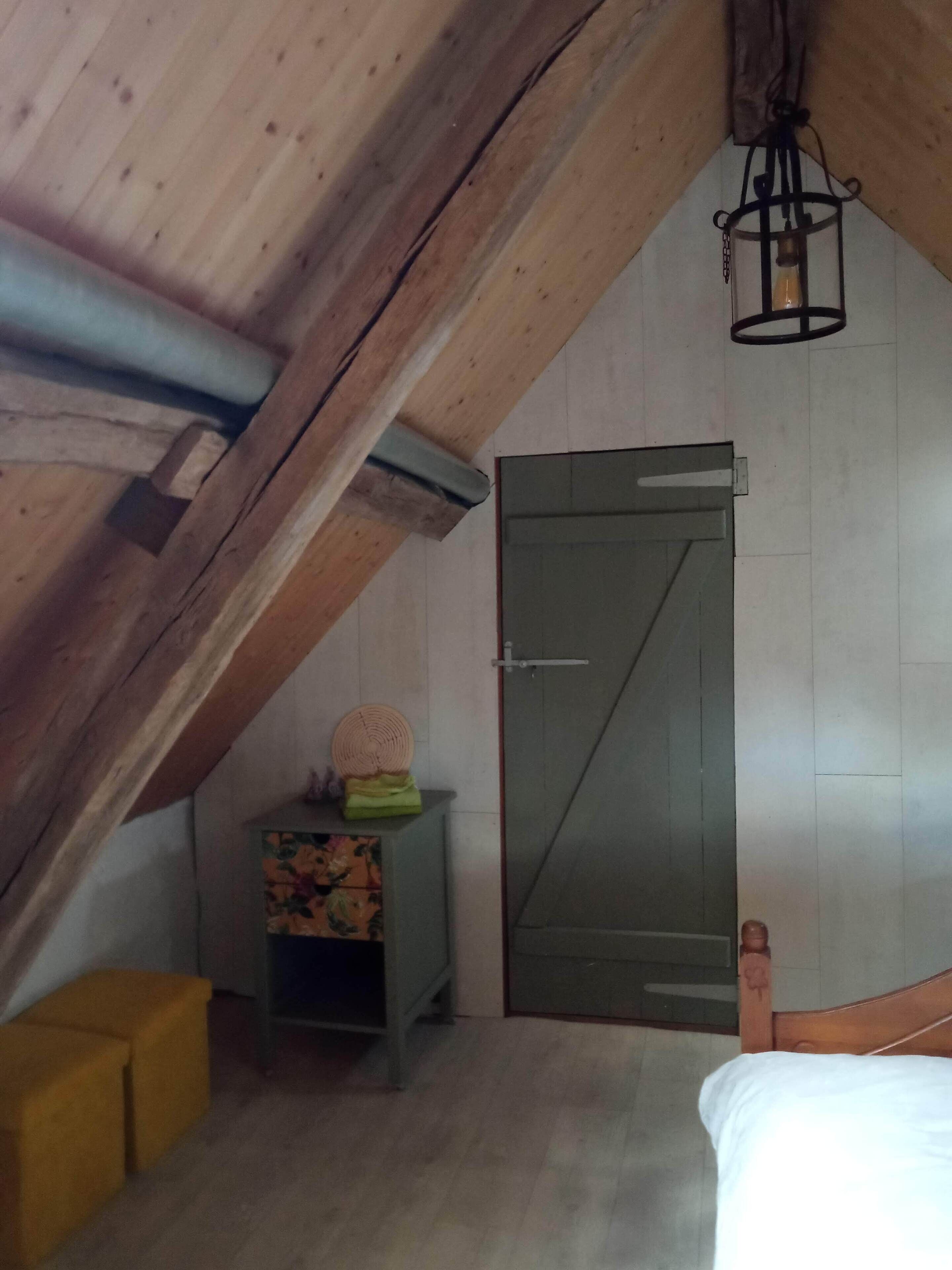 rural cottage with garden overlooking the swimming pond