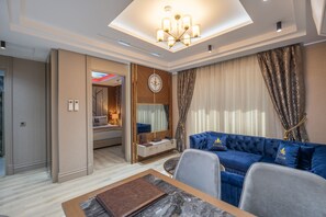 Standard Condo | Living area | TV - Elysium Deluxe Suites  (Antalya)