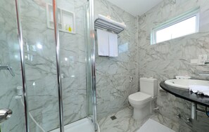 Free toiletries, bidet, towels