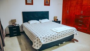Premium bedding, down duvets, individually decorated