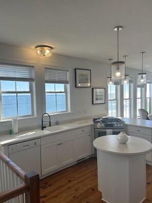 Fridge, coffee/tea maker, cookware/dishes/utensils