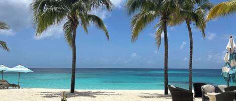 Sun loungers, beach towels