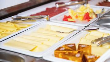 Free daily self-serve breakfast