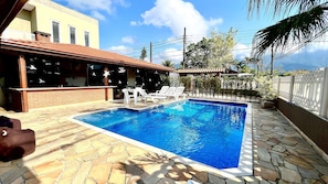 Indoor pool, outdoor pool - Casa Massaguaçú (Caraguatatuba)