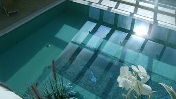 Indoor pool, a heated pool