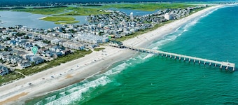 Experience Ocean and Pier Views, Close proximity to the Sand, at this Luxury Bea