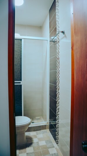 Towels, soap, shampoo, toilet paper