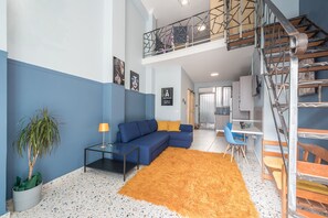Living area - ATHENS LOFT FOR PERSON WITH MOBILITY DISABILITIES (Αθήνα)