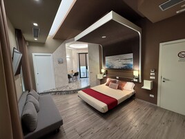 Habitación Deluxe | 1 dormitorio, escritorio, sistema de insonorización y wifi gratis