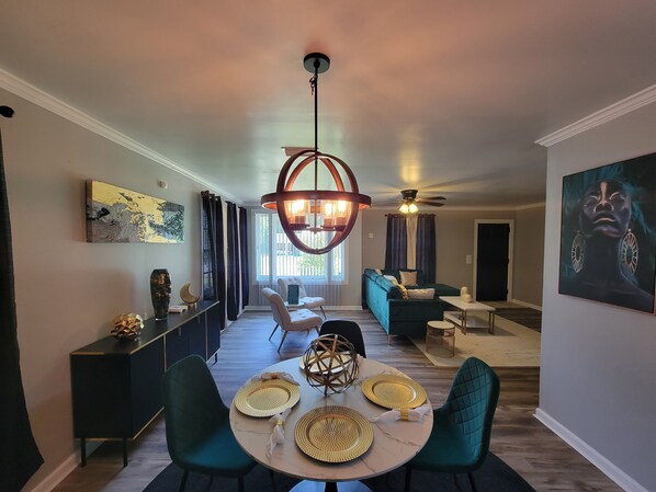 Smart TV, table football, ping pong