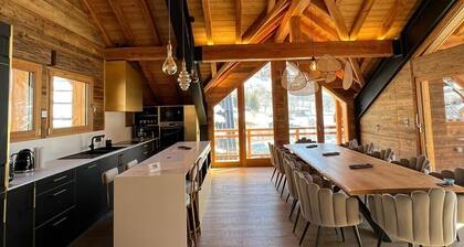 CHALET COCOONING AVEC ESACE BIEN ĂTRE DANS UNE STATION DE SKI